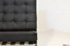 Sillón Barcelona de cuero negro