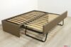 Cama individual tapizada extraíble con somier de láminas misma altura