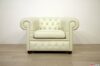Sillón Chesterfield blanco