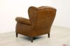 Respaldo del sillón bergere con orejas de cuero
