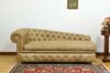 Chesterfield dormeuse vintage de cuero