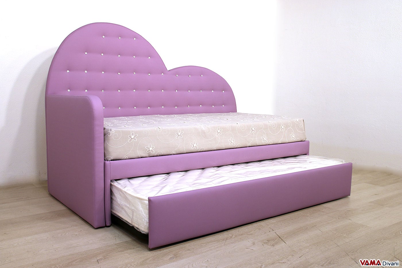 Cama individual con cama nido extraíble