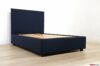 Cama de una plaza y media en tejido azul marino