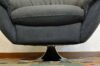 Sillón moderno giratorio cromado