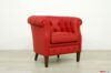 Sillón de cuero rojo para dormitorio