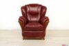 Sillón clásico de madera y cuero