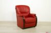 sillón de cuero con madera