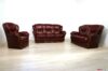Salón clásico de cuero y madera