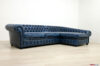 Sofá Chesterfield con península a medida
