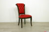 Silla capitonné tapizada en piel roja