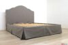 Cama doble clásica con faldón