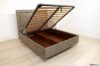 Cama contenedor doble con pies altos de acero
