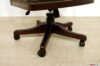 Silla de oficina giratoria de madera con ruedas
