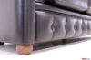 Sofá chesterfield 3 plazas negro