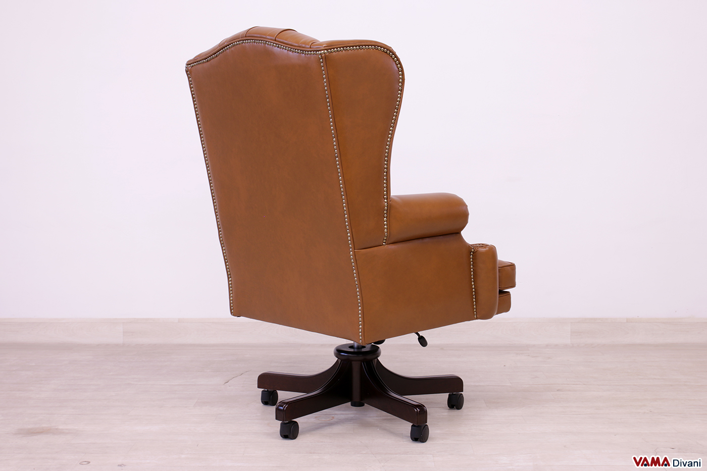 Sillón ejecutivo de piel coñac Executive