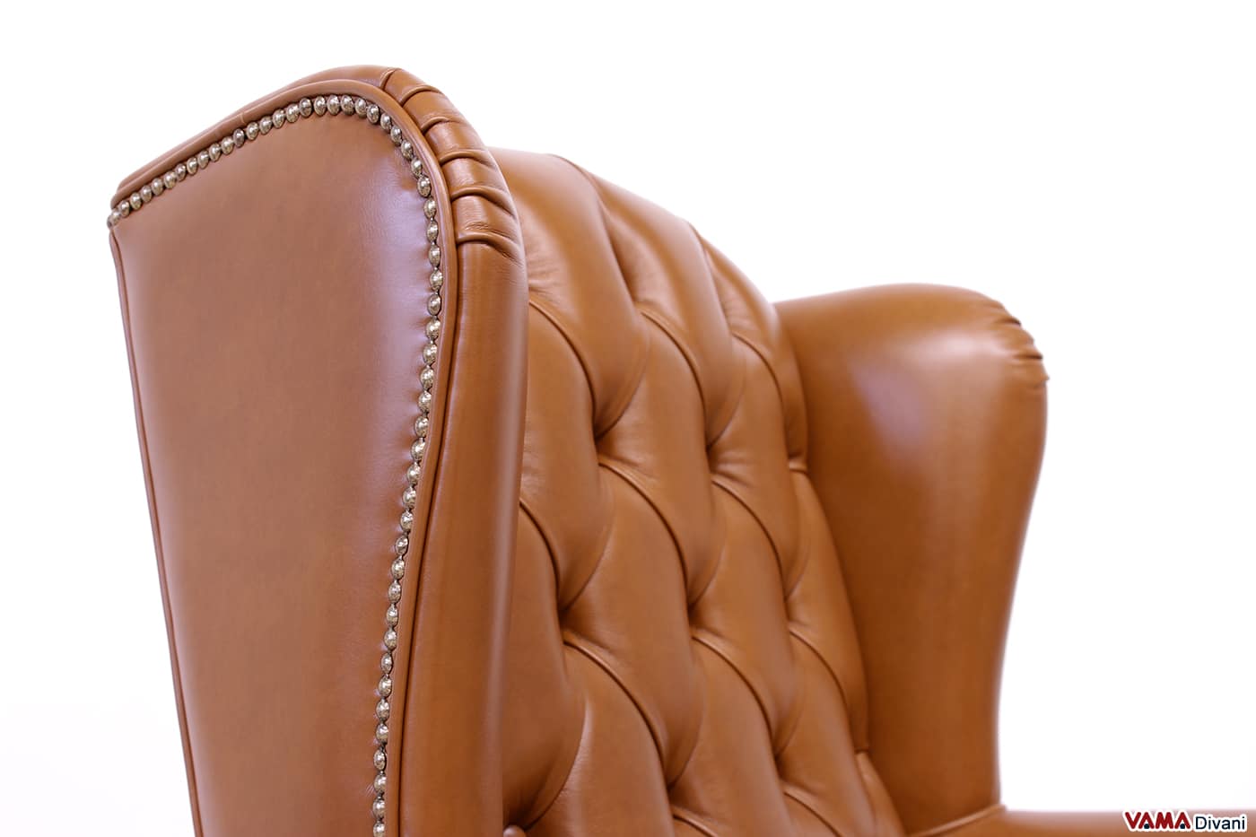 Sillón ejecutivo de piel coñac Executive