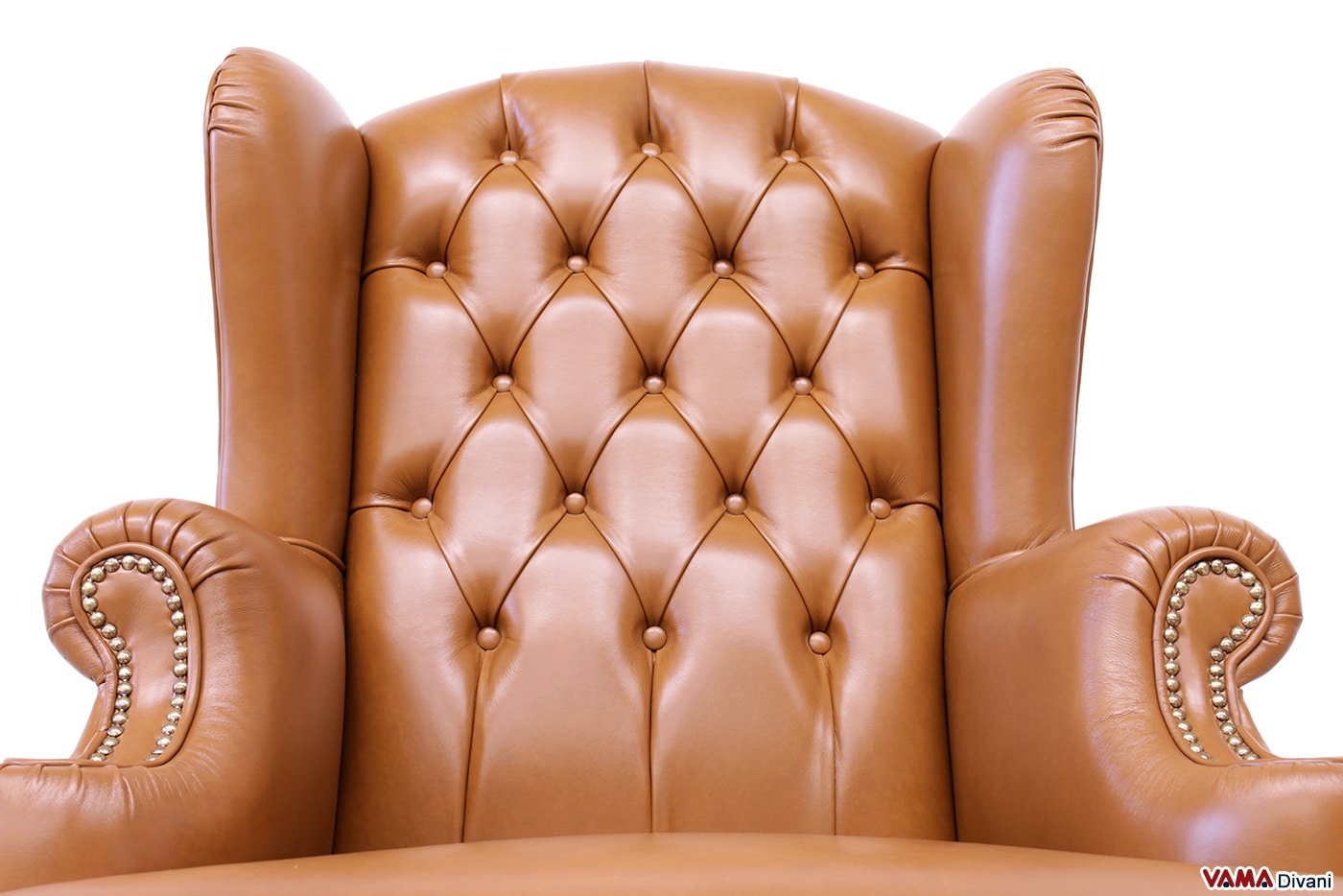 Sillón ejecutivo de piel coñac Executive